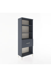 Arges Dolap 3 Raflı Tek Çekmeceli 60x30x163 Antrasit-Antrasit