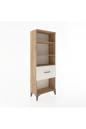 Arges Dolap 3 Raflı Tek Çekmeceli 60x30x163 Çam-Aytaşı