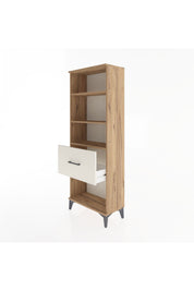 Arges Dolap 3 Raflı Tek Çekmeceli 60x30x163 Çam-Aytaşı