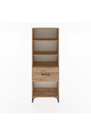 Arges Dolap 3 Raflı Tek Çekmeceli 60x30x163 Çam-Çam