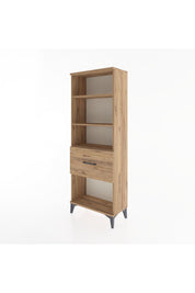 Arges Dolap 3 Raflı Tek Çekmeceli 60x30x163 Çam-Çam