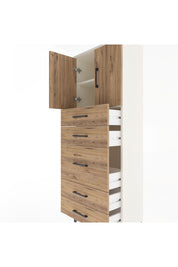 Arges Dolap 2 Raflı 5 Çekmeceli 2 Kapaklı 60x30x163 Aytaşı-Çam