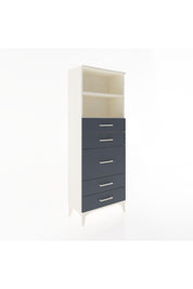 Arges Dolap 2 Raflı 5 Çekmeceli 60x30x163 Aytaşı-Antrasit