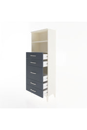 Arges Dolap 2 Raflı 5 Çekmeceli 60x30x163 Aytaşı-Antrasit
