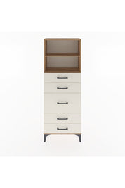 Arges Dolap 2 Raflı 5 Çekmeceli 60x30x163 Çam-Aytaşı