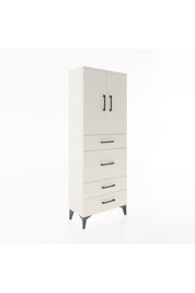 Arges Dolap 3 Raflı 4 Çekmeceli 2 Kapaklı 60x30x163 Aytaşı-Aytaşı