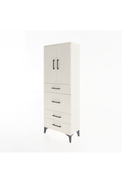 Arges Dolap 3 Raflı 4 Çekmeceli 2 Kapaklı 60x30x163 Aytaşı-Aytaşı