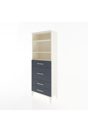 Arges Dolap 3 Raflı 4 Çekmeceli 60x30x163 Aytaşı-Antrasit