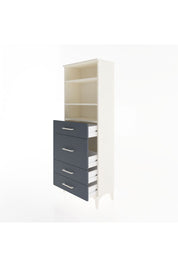 Arges Dolap 3 Raflı 4 Çekmeceli 60x30x163 Aytaşı-Antrasit