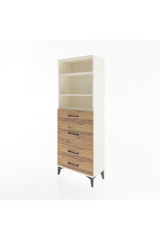 Arges Dolap 3 Raflı 4 Çekmeceli 60x30x163 Aytaşı-Çam