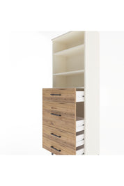 Arges Dolap 3 Raflı 4 Çekmeceli 60x30x163 Aytaşı-Çam