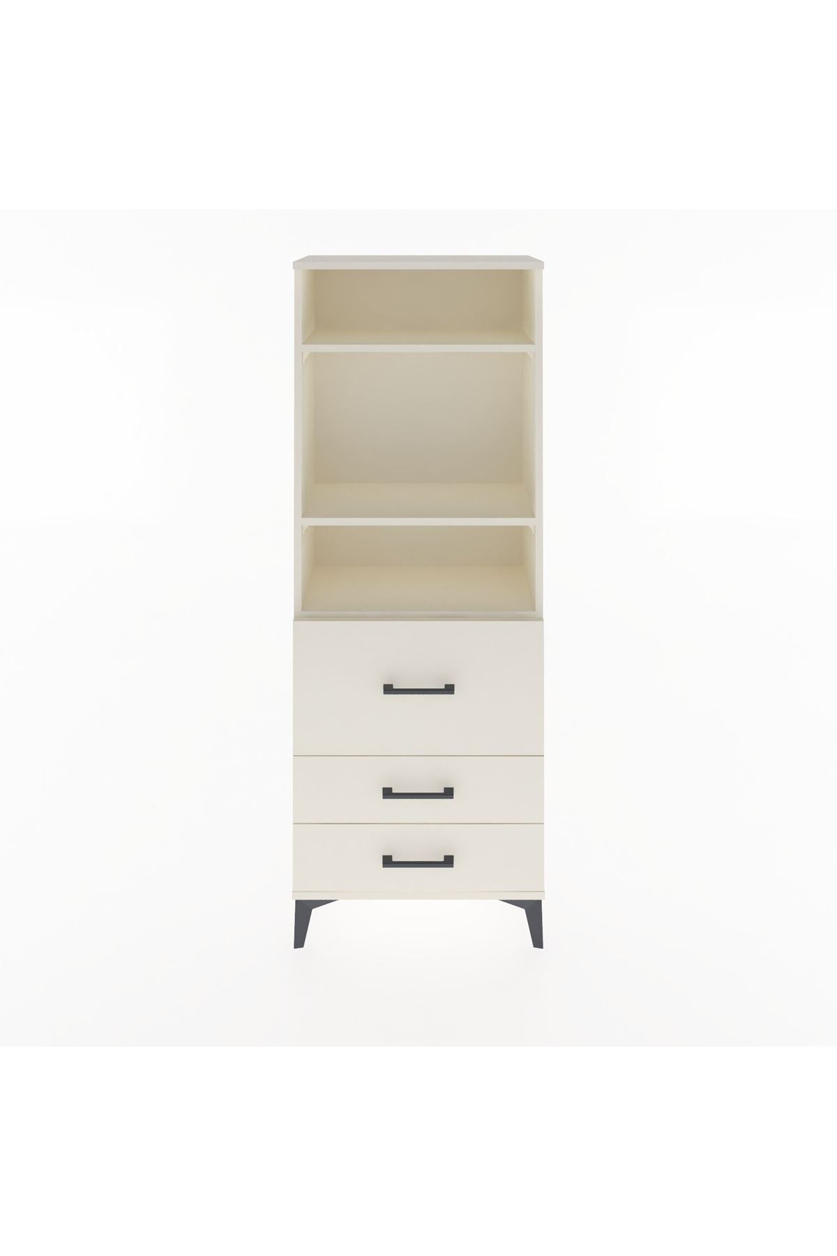 Arges Dolap 3 Raflı 3 Çekmeceli 60x30x163 Aytaşı-Aytaşı