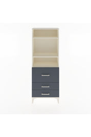 Arges Dolap 3 Raflı 3 Çekmeceli 60x30x163 Aytaşı-Antrasit