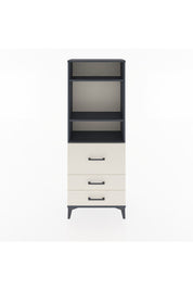 Arges Dolap 3 Raflı 3 Çekmeceli 60x30x163 Antrasit-Aytaşı