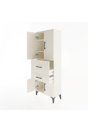 Arges Dolap 3 Raflı 2 Çekmeceli 4 Kapaklı 60x30x163 Aytaşı-Aytaşı