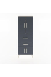 Arges Dolap 3 Raflı 2 Çekmeceli 4 Kapaklı 60x30x163 Aytaşı-Antrasit