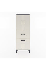 Arges Dolap 3 Raflı 2 Çekmeceli 4 Kapaklı 60x30x163 Antrasit-Aytaşı