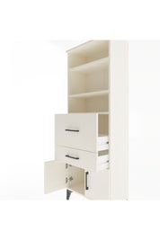 Arges Dolap 3 Raflı 2 Çekmeceli 2 Kapaklı 60x30x163 Aytaşı-Aytaşı