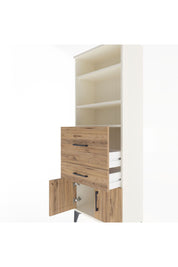 Arges Dolap 3 Raflı 2 Çekmeceli 2 Kapaklı 60x30x163 Aytaşı-Çam