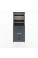 Arges Dolap 3 Raflı 2 Çekmeceli 2 Kapaklı 60x30x163
