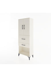 Arges Dolap 3 Raflı 2 Çekmeceli 2 Kapaklı 60x30x163 Aytaşı-Aytaşı