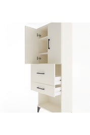 Arges Dolap 3 Raflı 2 Çekmeceli 2 Kapaklı 60x30x163 Aytaşı-Aytaşı