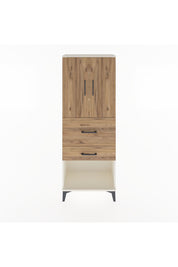 Arges Dolap 3 Raflı 2 Çekmeceli 2 Kapaklı 60x30x163 Aytaşı-Çam