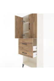 Arges Dolap 3 Raflı 2 Çekmeceli 2 Kapaklı 60x30x163 Aytaşı-Çam