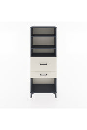 Arges Dolap 3 Raflı 2 Çekmeceli 60x30x163 Antrasit-Aytaşı