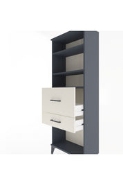 Arges Dolap 3 Raflı 2 Çekmeceli 60x30x163 Antrasit-Aytaşı