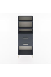 Arges Dolap 3 Raflı 2 Çekmeceli 60x30x163 Antrasit-Antrasit