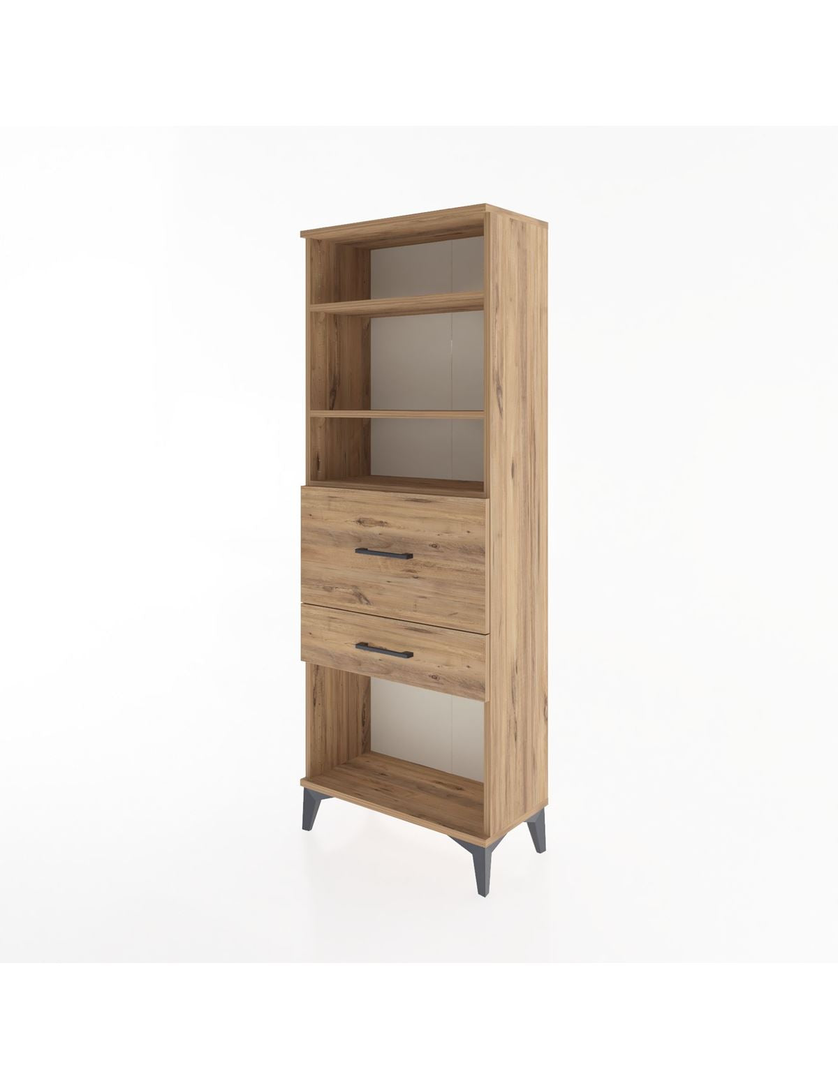Arges Dolap 3 Raflı 2 Çekmeceli 60x30x163 - S20M032V9A