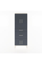 Arges Dolap 3 Raflı 2 Çekmeceli 4 Kapaklı 60x30x163 Aytaşı-Antrasit
