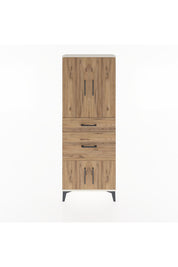 Arges Dolap 3 Raflı 2 Çekmeceli 4 Kapaklı 60x30x163 Aytaşı-Çam