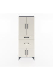 Arges Dolap 3 Raflı 2 Çekmeceli 4 Kapaklı 60x30x163 Antrasit-Aytaşı