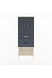 Arges Dolap 3 Raflı 2 Çekmeceli 2 Kapaklı 60x30x163 Aytaşı-Antrasit