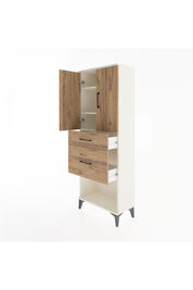 Arges Dolap 3 Raflı 2 Çekmeceli 2 Kapaklı 60x30x163 Aytaşı-Çam