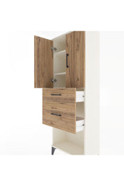 Arges Dolap 3 Raflı 2 Çekmeceli 2 Kapaklı 60x30x163 Aytaşı-Çam