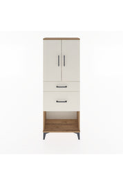 Arges Dolap 3 Raflı 2 Çekmeceli 2 Kapaklı 60x30x163 Çam-Aytaşı