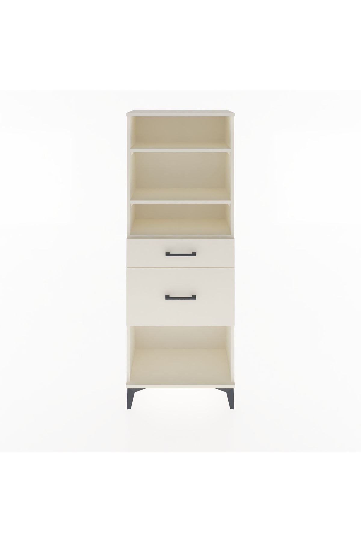 Arges Dolap 3 Raflı 2 Çekmeceli 60x30x163 Aytaşı-Aytaşı