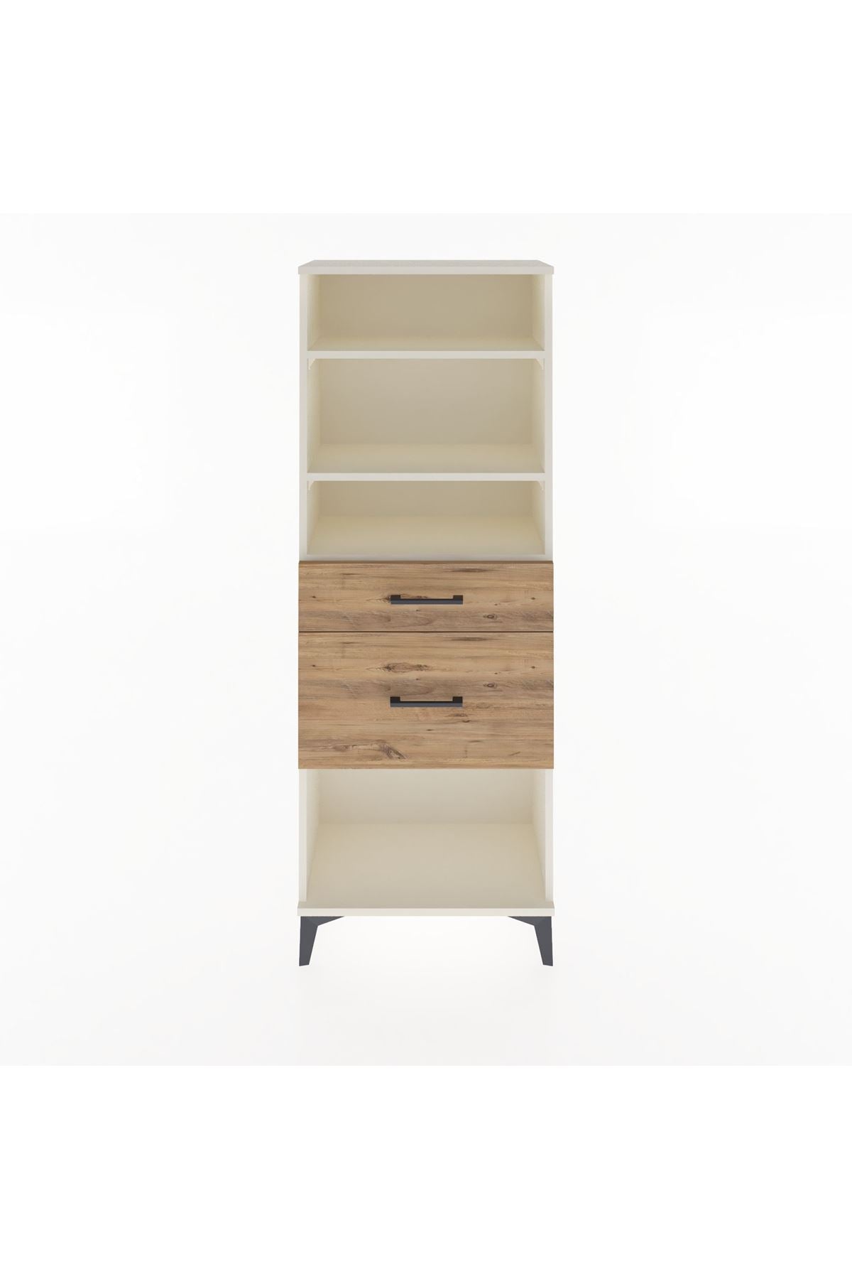 Arges Dolap 3 Raflı 2 Çekmeceli 60x30x163 Aytaşı-Çam