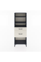 Arges Dolap 3 Raflı 2 Çekmeceli 60x30x163 Antrasit-Aytaşı