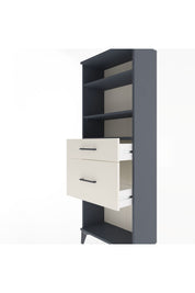 Arges Dolap 3 Raflı 2 Çekmeceli 60x30x163 Antrasit-Aytaşı