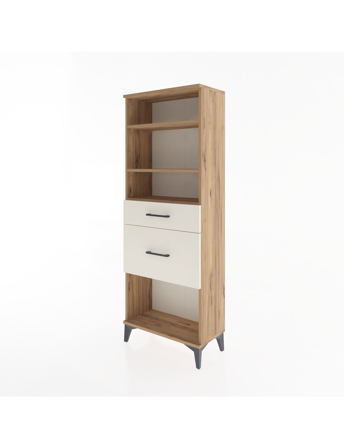 Arges Dolap 3 Raflı 2 Çekmeceli 60x30x163 - S20M036V7A