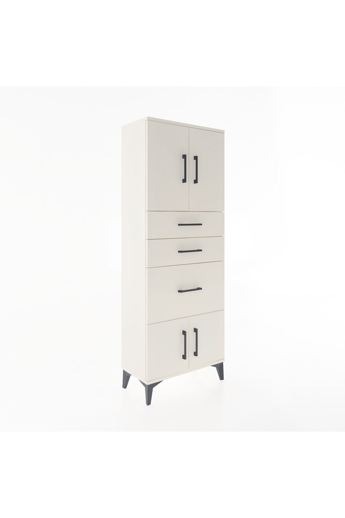 Arges Dolap 2 Raflı 3 Çekmeceli 4 Kapaklı 60x30x163 Aytaşı-Aytaşı