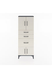 Arges Dolap 2 Raflı 3 Çekmeceli 4 Kapaklı 60x30x163 Antrasit-Aytaşı