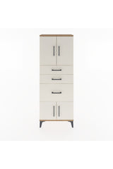 Arges Dolap 2 Raflı 3 Çekmeceli 4 Kapaklı 60x30x163