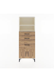 Arges Dolap 2 Raflı 3 Çekmeceli 2 Kapaklı 60x30x163 Aytaşı-Çam