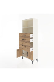 Arges Dolap 2 Raflı 3 Çekmeceli 2 Kapaklı 60x30x163 Aytaşı-Çam