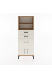 Arges Dolap 2 Raflı 3 Çekmeceli 2 Kapaklı 60x30x163 Çam-Aytaşı